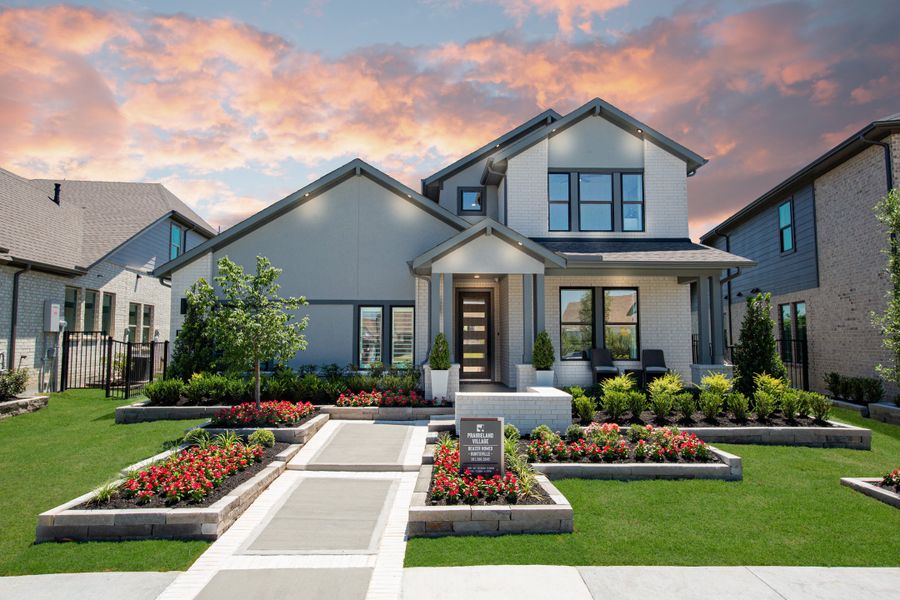 Representative exterior photo of a completed home built from the Huntsville by Beazer Homes in Bridgeland, Cypress, TX (Image 21). Representative exterior photo of a completed home built from the Huntsville by Beazer Homes in Bridgeland, Cypress, TX (Image 21).