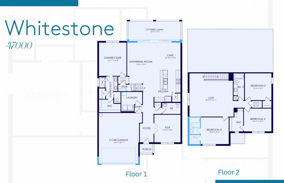 2D floor plan layout of this home in Terreno, Naples, FL (Image 4).