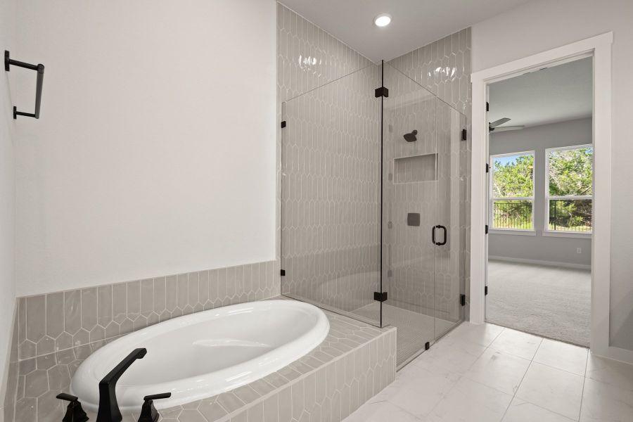 Furnished interior view inside a new home in Lariat, Liberty Hill (Image 14).