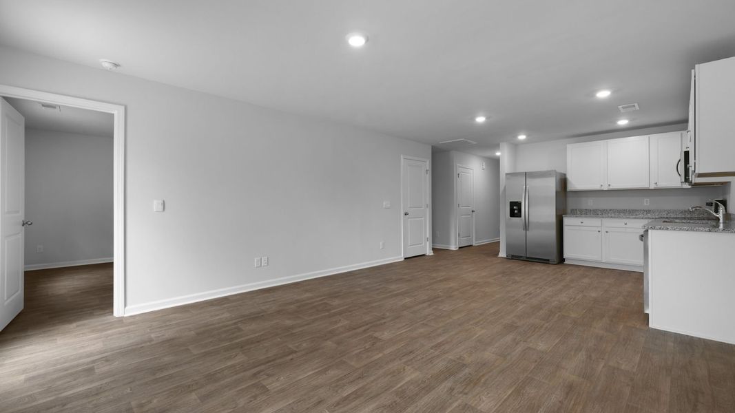 Representative unfurnished interior of a home built from the SULLIVAN by D.R. Horton in Evergreen, Holly Hill (Image 13).