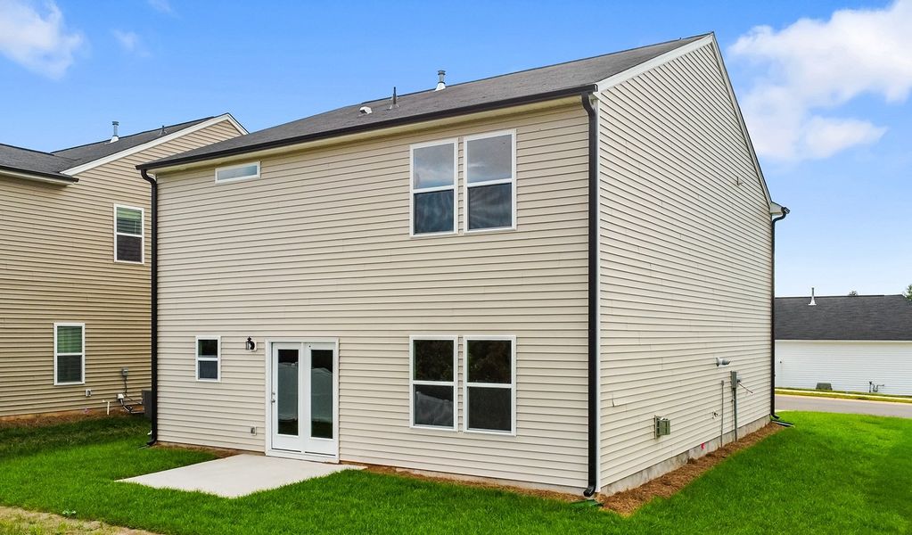 Exterior details and patio area of a home in Bell West, Kernersville (Image 26).