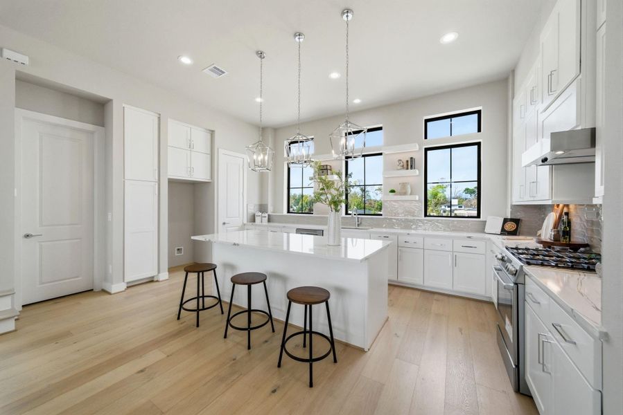 Furnished interior view inside a new home in Spring Valley Creek, Houston (Image 28).