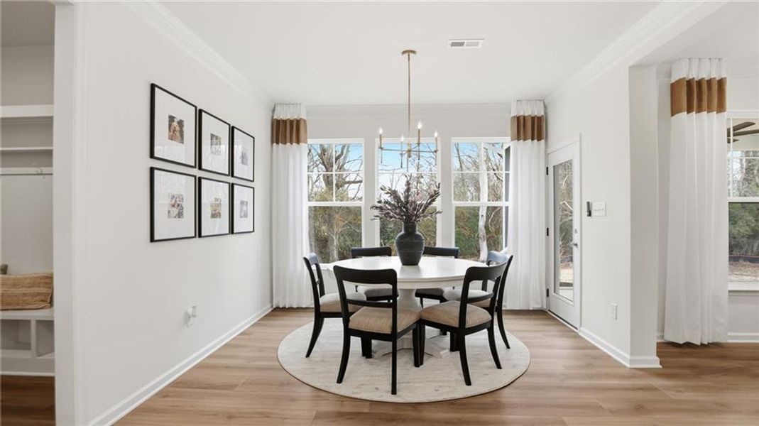 Furnished interior view inside a new home in , Dawsonville (Image 17).