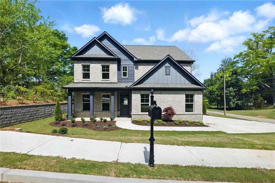 Front exterior of a new home in , Buford, GA, highlighting curb appeal (Image 26).