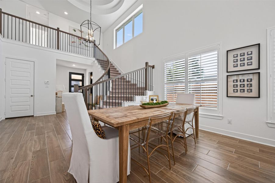 Furnished interior view inside a new home in Elyson - 40', Katy (Image 5). Furnished interior view inside a new home in Elyson - 40', Katy (Image 5).