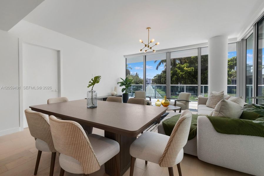 Furnished interior view inside a new home in , Bay Harbor Islands (Image 9). Furnished interior view inside a new home in , Bay Harbor Islands (Image 9).