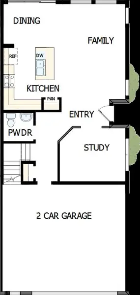 2D floor plan layout of this home in North River Ranch – Townhomes, Parrish, FL (Image 4). 2D floor plan layout of this home in North River Ranch – Townhomes, Parrish, FL (Image 4).