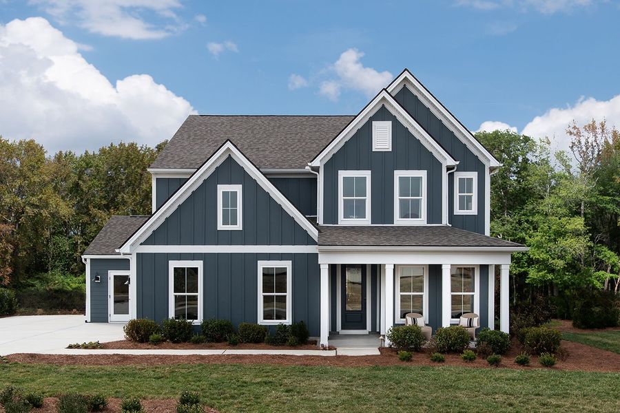 Representative exterior photo of a completed home built from the Continental by Pulte Homes in Glenview Farms, Murfreesboro, TN (Image 12). Representative exterior photo of a completed home built from the Continental by Pulte Homes in Glenview Farms, Murfreesboro, TN (Image 12).