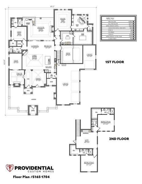 2D floor plan layout for the Plan 1704 by PROVIDENTIAL CUSTOM HOMES in 1830 Place, Argyle, TX (Image 1). 2D floor plan layout for the Plan 1704 by PROVIDENTIAL CUSTOM HOMES in 1830 Place, Argyle, TX (Image 1).