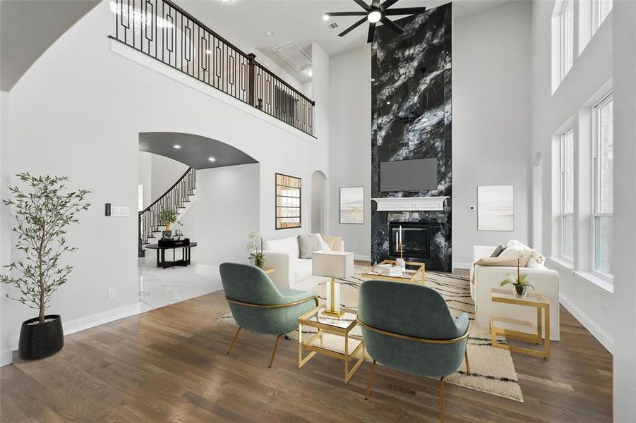 Furnished interior view inside a new home in , Wylie (Image 7).