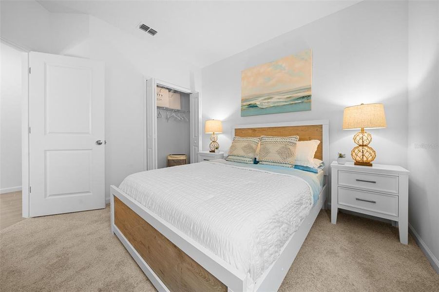 Furnished interior view inside a new home in Pioneer Ranch: Pioneer Ranch 50's, Ocala (Image 28).