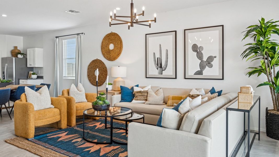 Furnished interior view inside a new home in Heartland Ranch, Coolidge (Image 15).
