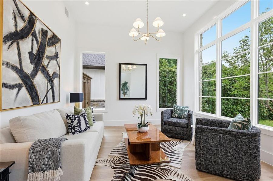 Furnished interior view inside a new home in , Dallas (Image 7).