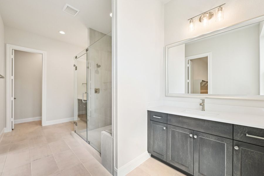 Furnished interior view inside a new home in Marvida, Cypress (Image 7).