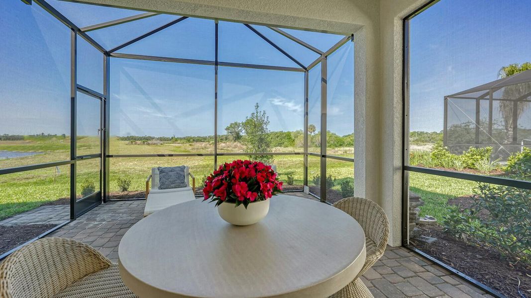Exterior details and patio area of a home in Vistera of Venice Real Estate and Homes for Sale in Venice, FL - Neal Communities, Nokomis (Image 21). Exterior details and patio area of a home in Vistera of Venice Real Estate and Homes for Sale in Venice, FL - Neal Communities, Nokomis (Image 21).