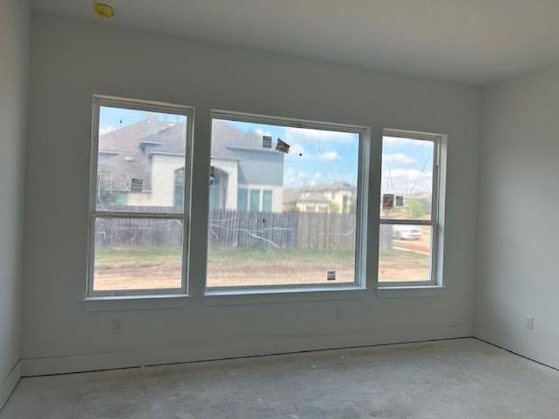 Main bedroom windows.