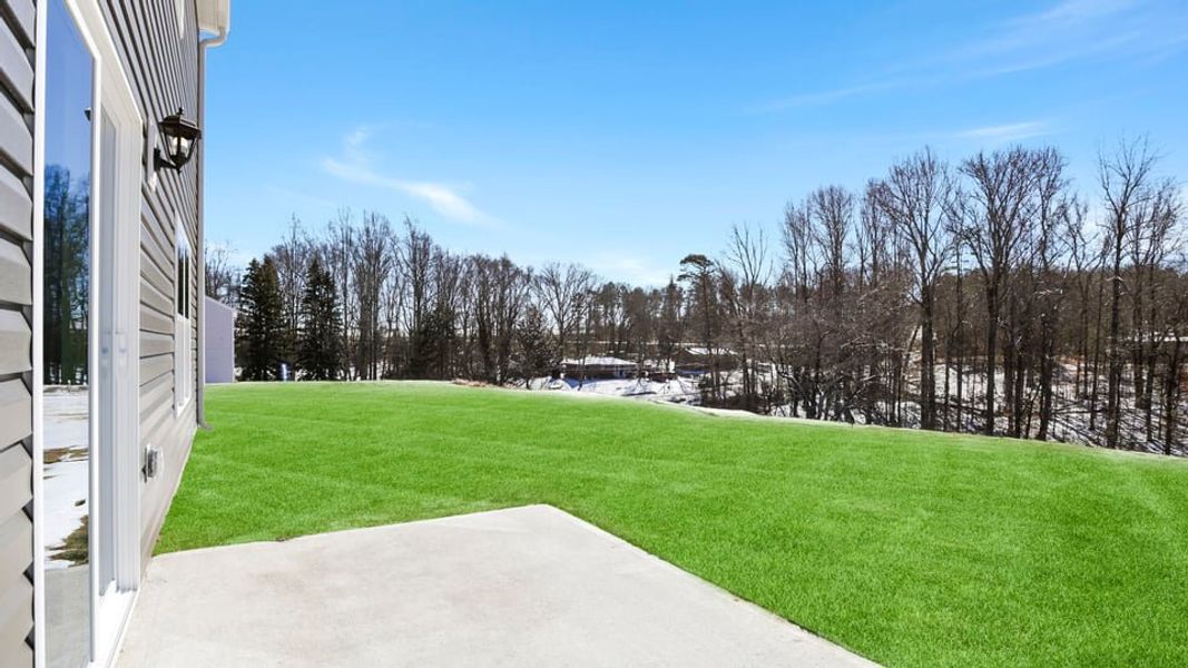 Exterior details and patio area of a home in Village Grove, Greenville (Image 22).