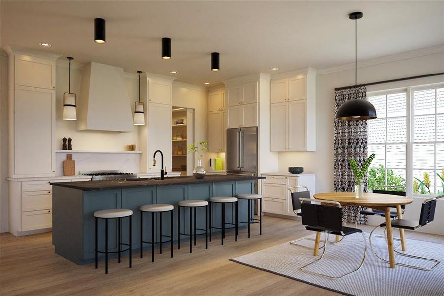 Furnished interior view inside a new home in , Atlanta (Image 6).