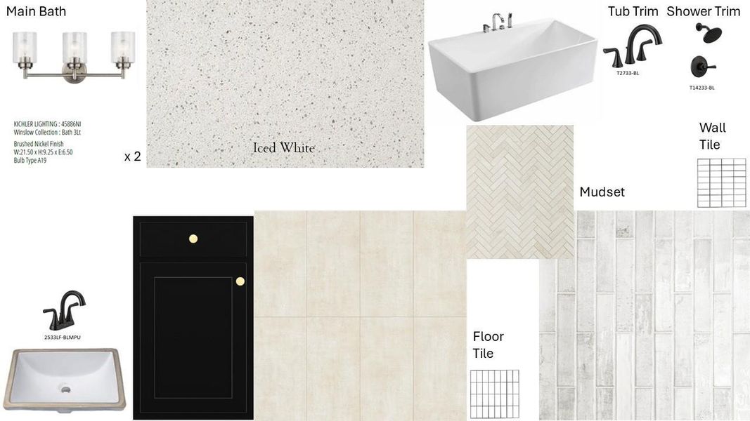 Primary bath selections