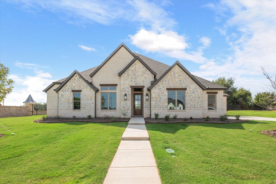 Representative exterior photo of a completed home built from the Carson by Our Country Homes in Highland Oaks, Boyd, TX (Image 7).