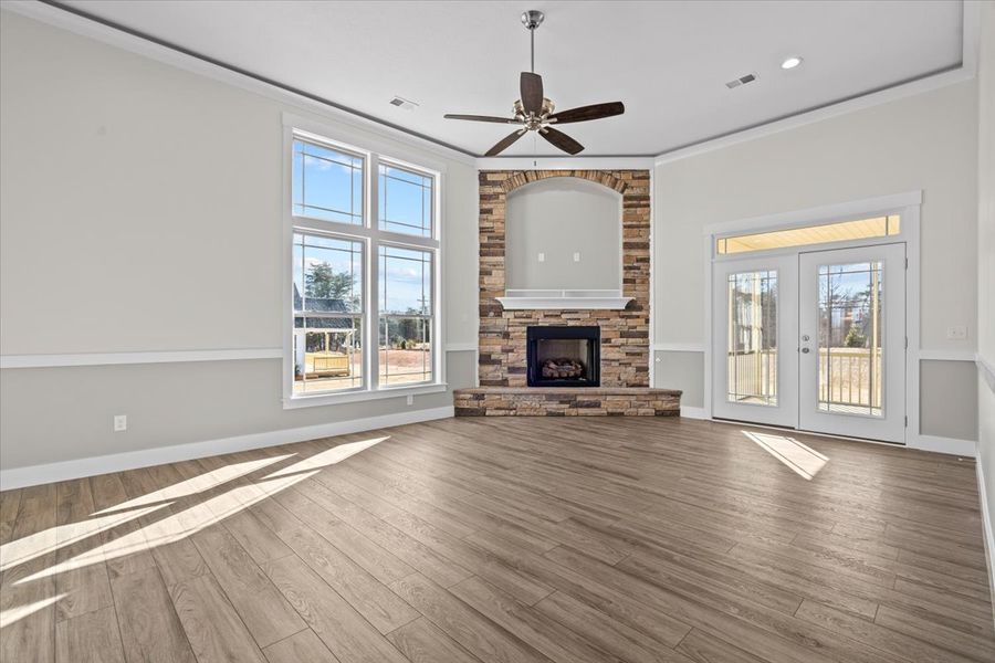 Representative unfurnished interior of a home built from the Caterina Elite by Enchanted Homes in Smokey Hills, Campobello (Image 26).