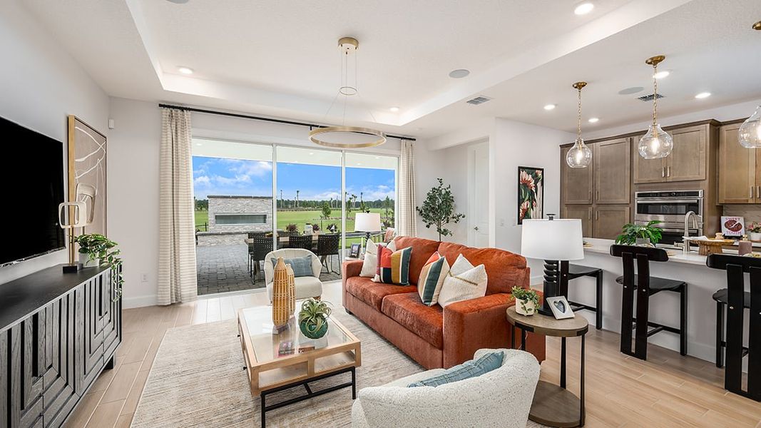Furnished interior view inside a new home in Esplanade at St. Marys, St. Marys (Image 5).