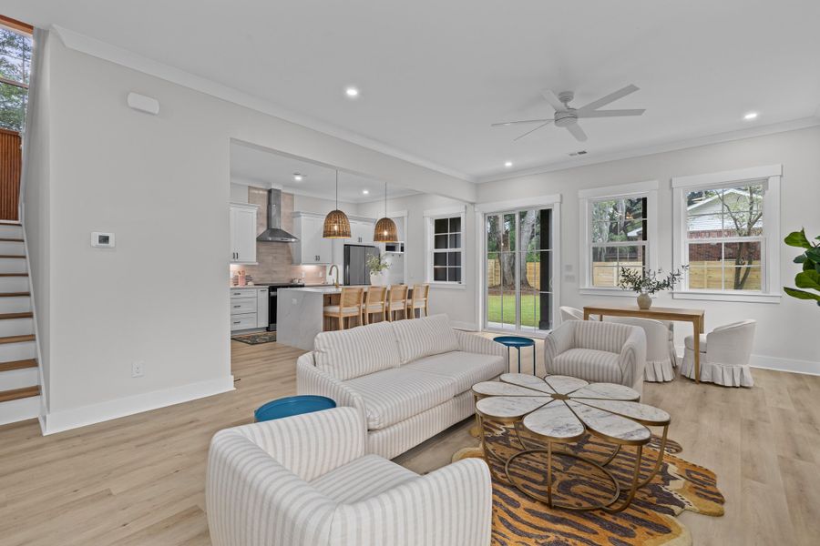 Furnished interior view inside a new home in , North Charleston (Image 7).