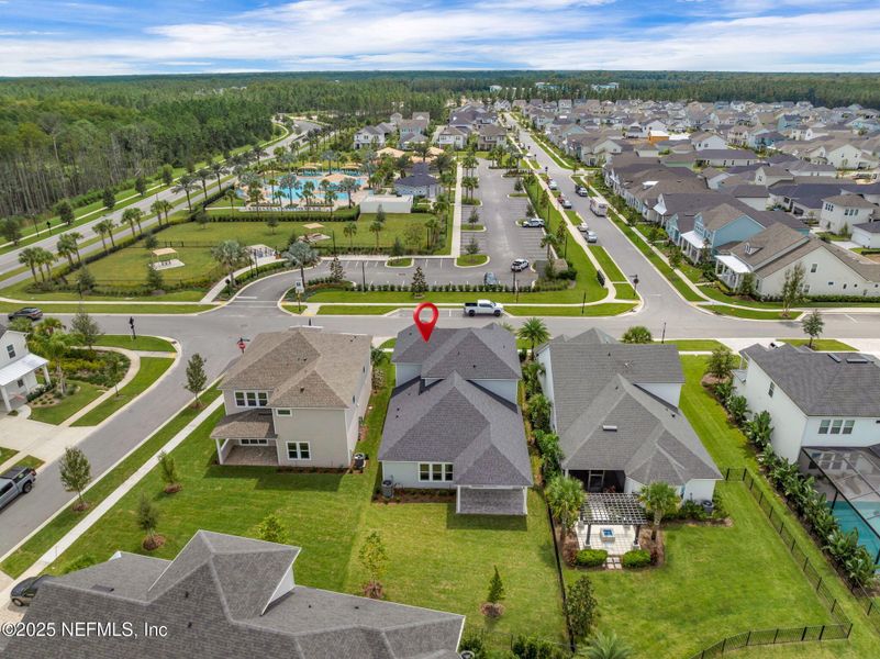 Exterior details and patio area of a home in Seabrook Village at Seabrook, Ponte Vedra (Image 29).