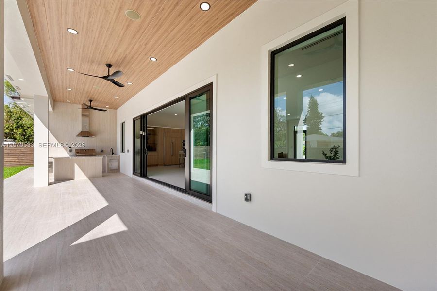 Exterior details and patio area of a home in , Miami (Image 4). Exterior details and patio area of a home in , Miami (Image 4).