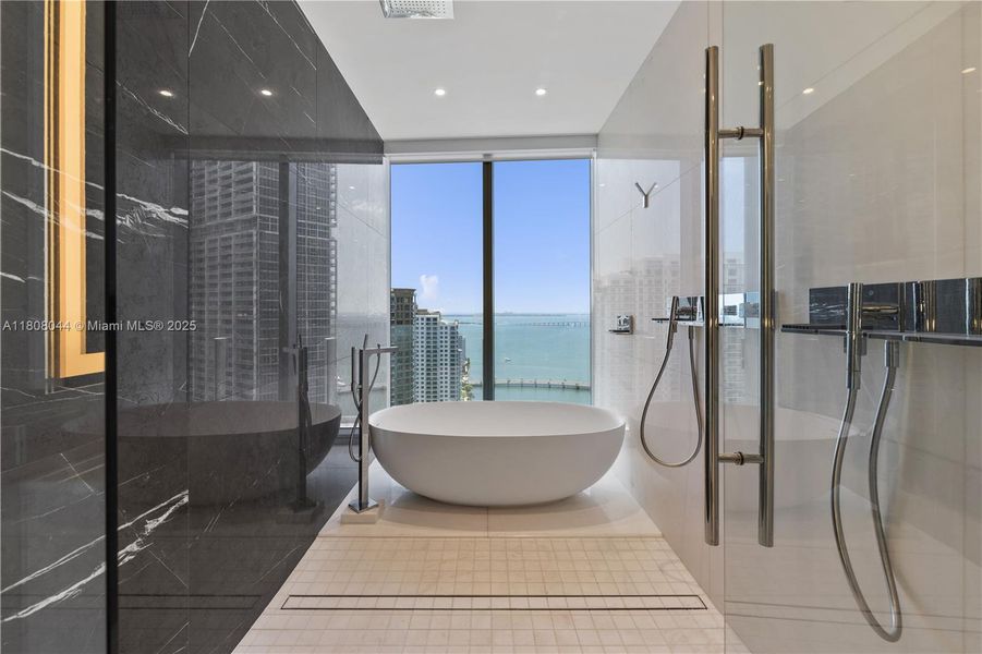 Furnished interior view inside a new home in Aston Martin Residences, Miami (Image 26).