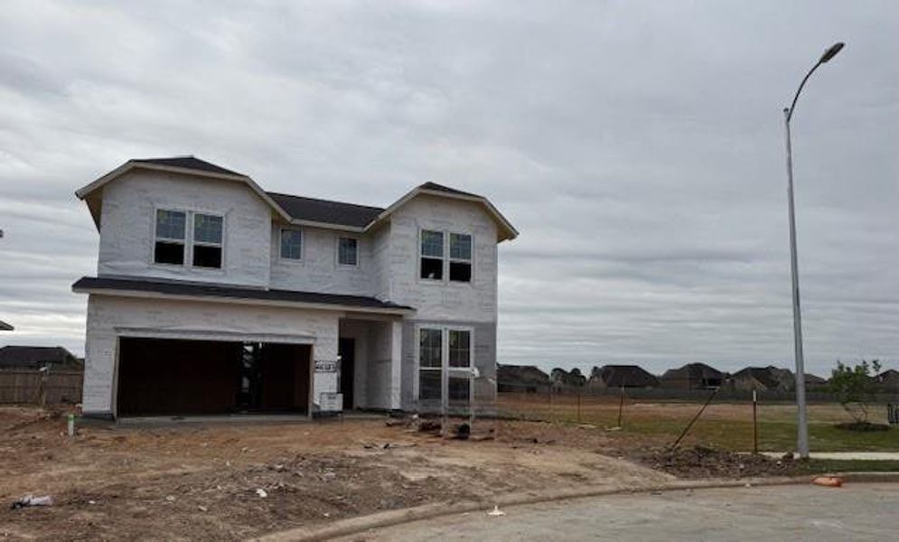 In-progress construction of a new home in Tompkins Reserve, Katy, TX (Image 6).