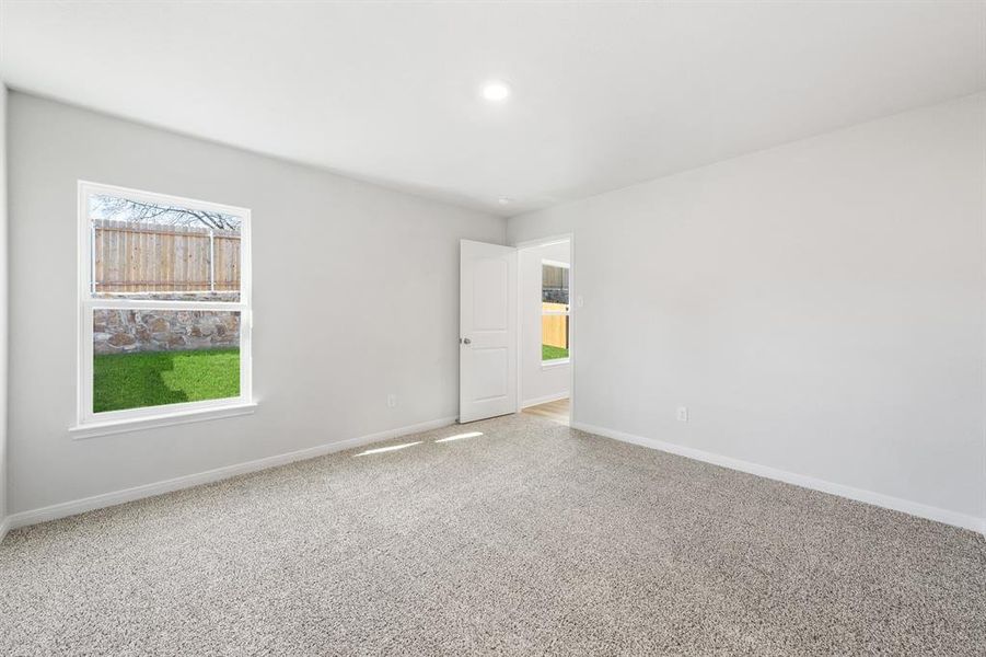 View of carpeted empty room