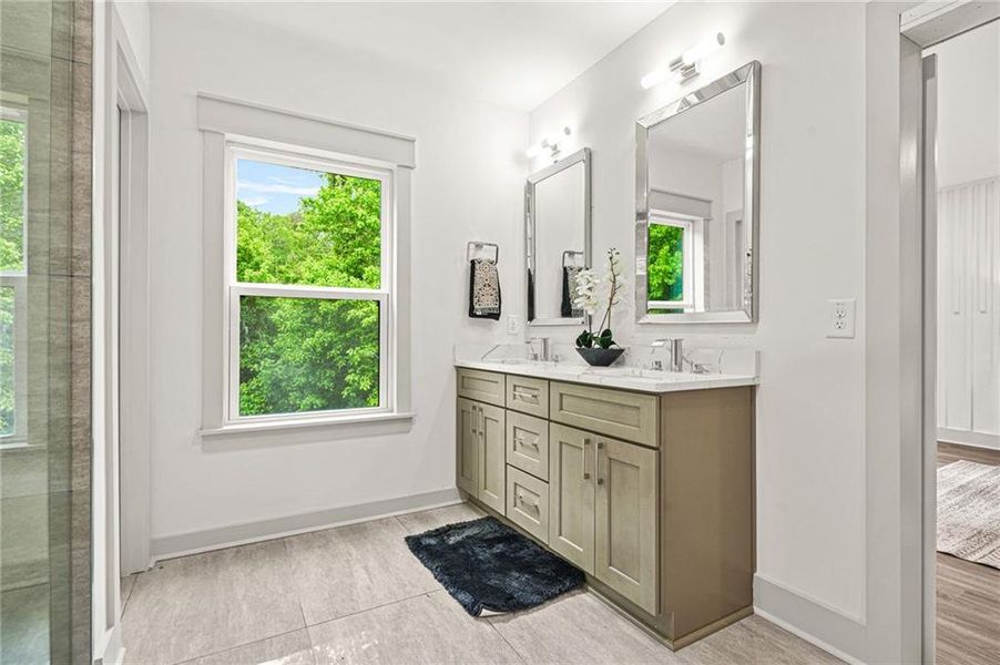 Furnished interior view inside a new home in , Atlanta (Image 6).