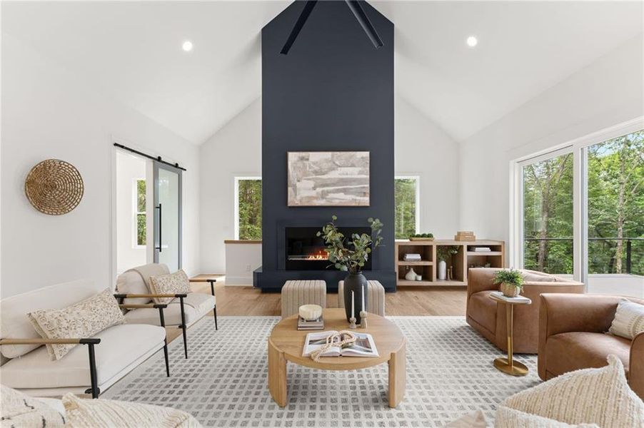 Furnished interior view inside a new home in , Dawsonville (Image 14).