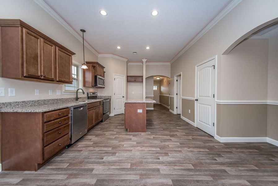 Representative unfurnished interior of a home built from the Inman by Enchanted Homes in Hampshire Heights, Moore (Image 24).