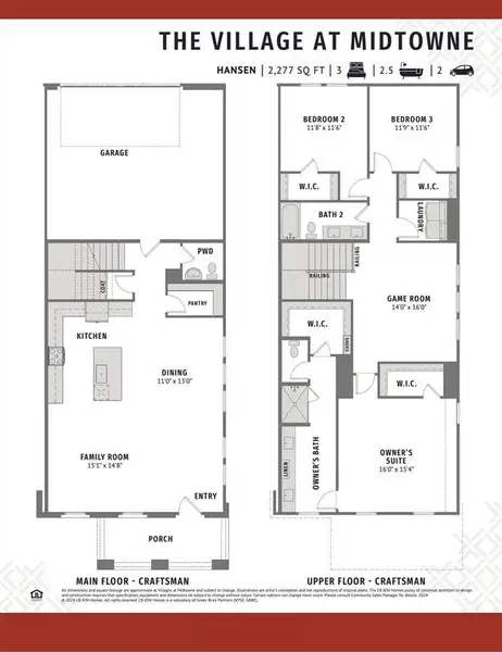 With outstanding space to entertain family and friends, our end unit Hansen plan is your lock & leave dream home come true!