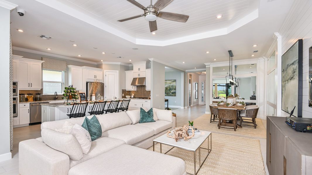 Representative furnished interior of a home built from the Lazio by Taylor Morrison in Esplanade by the Islands, Naples (Image 15).