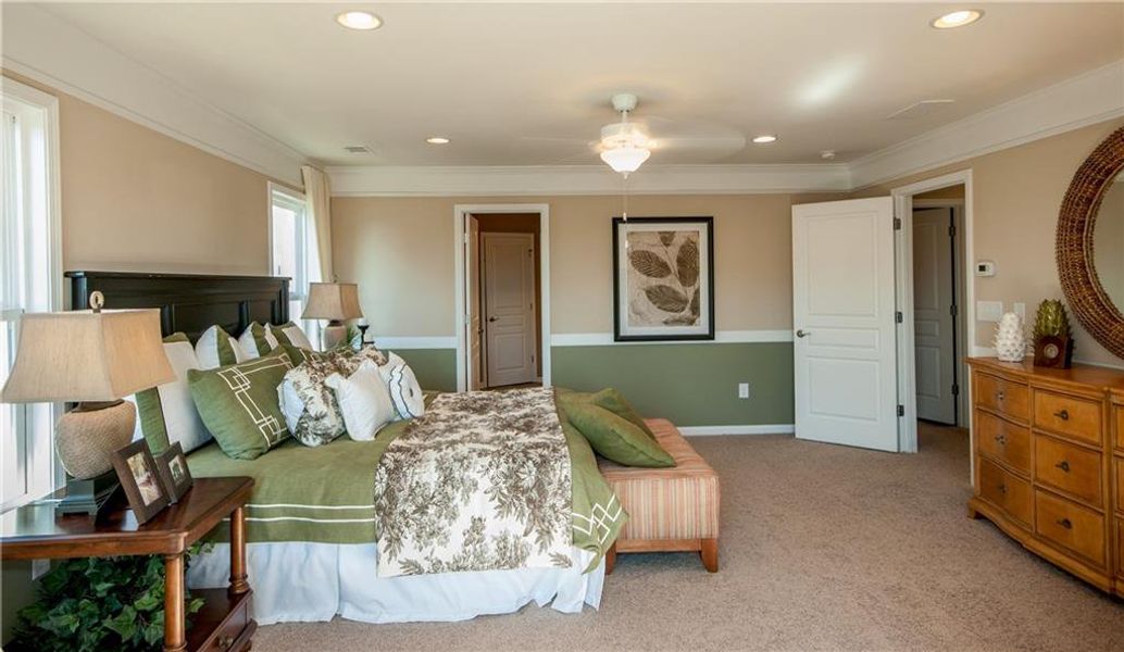 Furnished interior view inside a new home in Sierra Creek, Hoschton (Image 3).