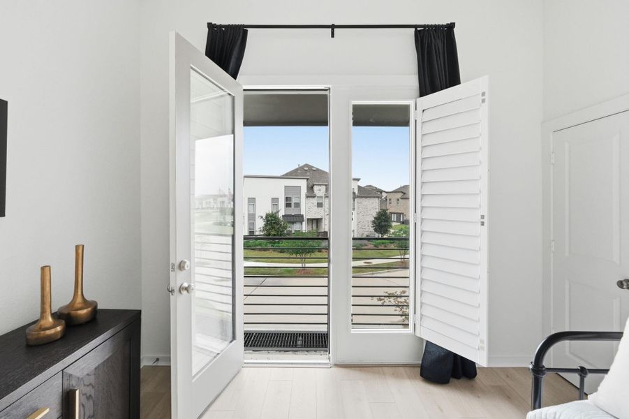 Furnished interior view inside a new home in Bridgeland Central, Cypress (Image 14).