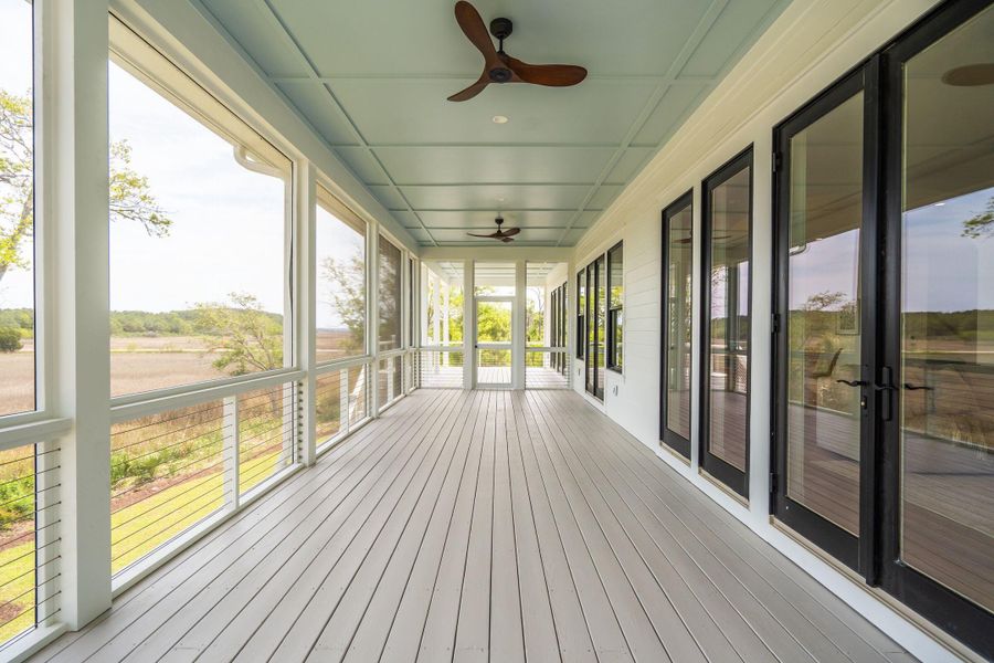 Exterior details and patio area of a home in , Johns Island (Image 30).