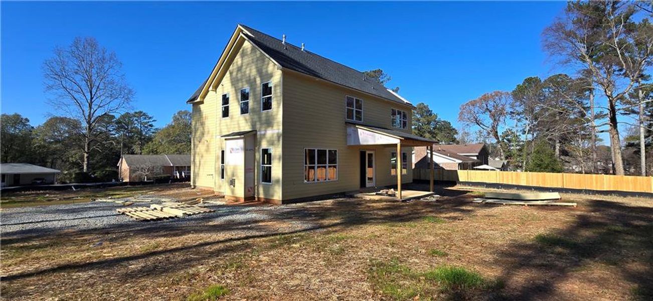 Exterior details and patio area of a home in , Marietta (Image 21).