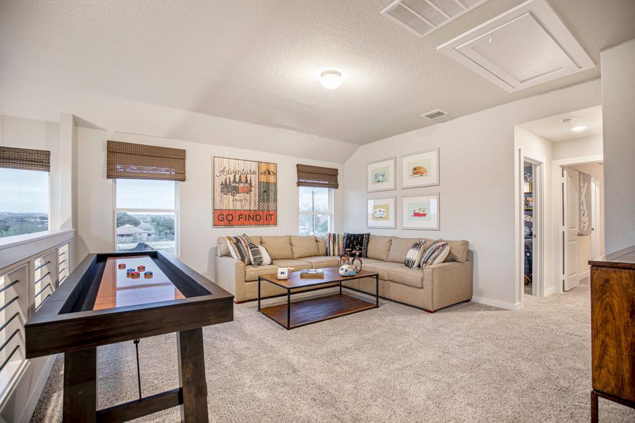 Furnished interior view inside a new home in Santa Rita Ranch, Liberty Hill (Image 13).