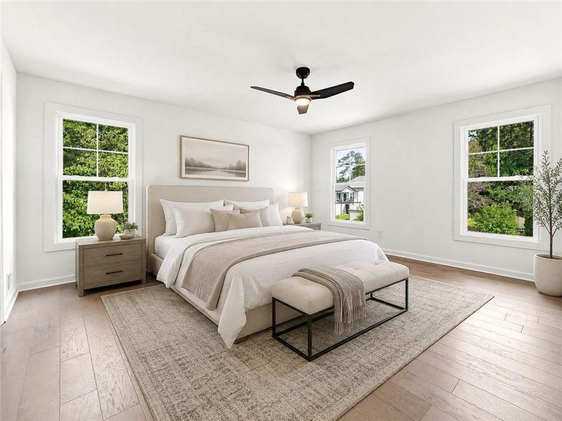 Furnished interior view inside a new home in , Acworth (Image 8).