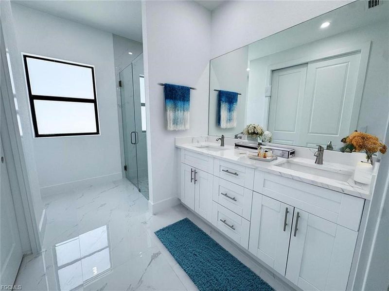 Furnished interior view inside a new home in , Lehigh Acres (Image 3).