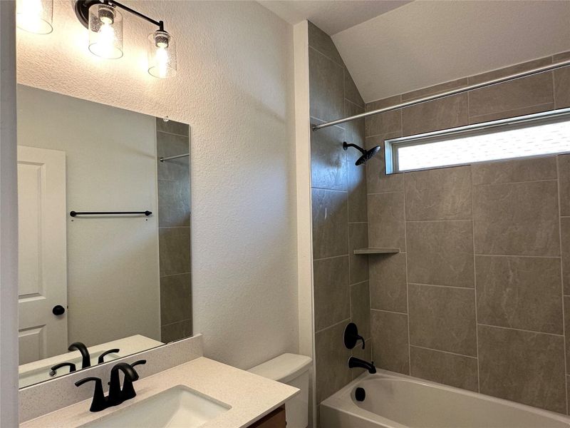 Furnished interior view inside a new home in Crosswinds, Kyle (Image 8). Furnished interior view inside a new home in Crosswinds, Kyle (Image 8).