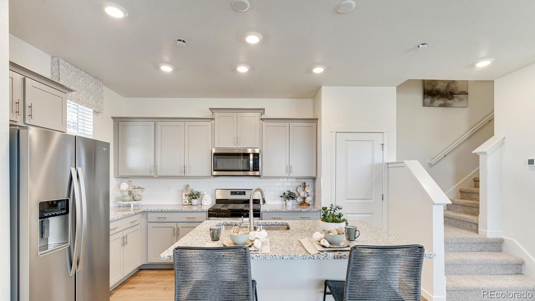 Furnished interior view inside a new home in Revere at Johnstown, Johnstown (Image 19).