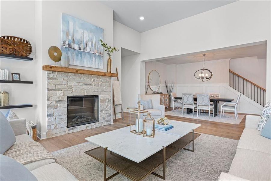 Furnished interior view inside a new home in Echo Grove, Cumming (Image 21).
