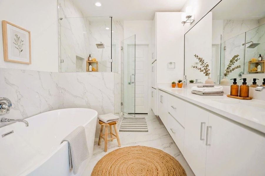 Furnished interior view inside a new home in , Houston (Image 18).