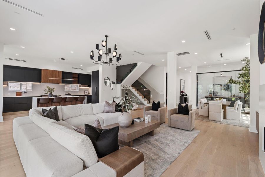 Furnished interior view inside a new home in , Houston (Image 22).