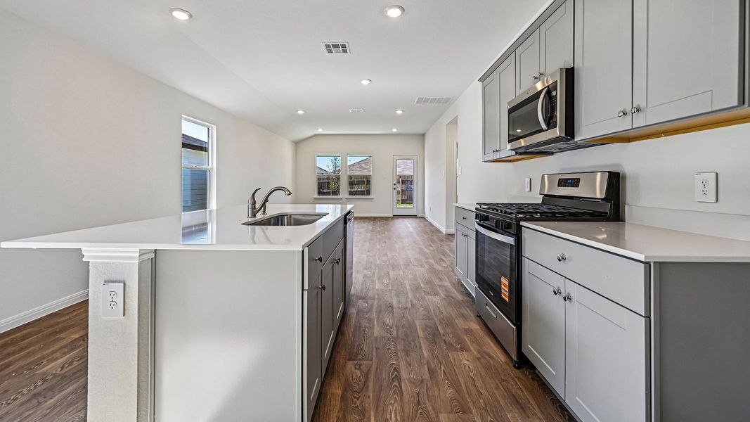 Furnished interior view inside a new home in Southgrove, Kyle (Image 13).